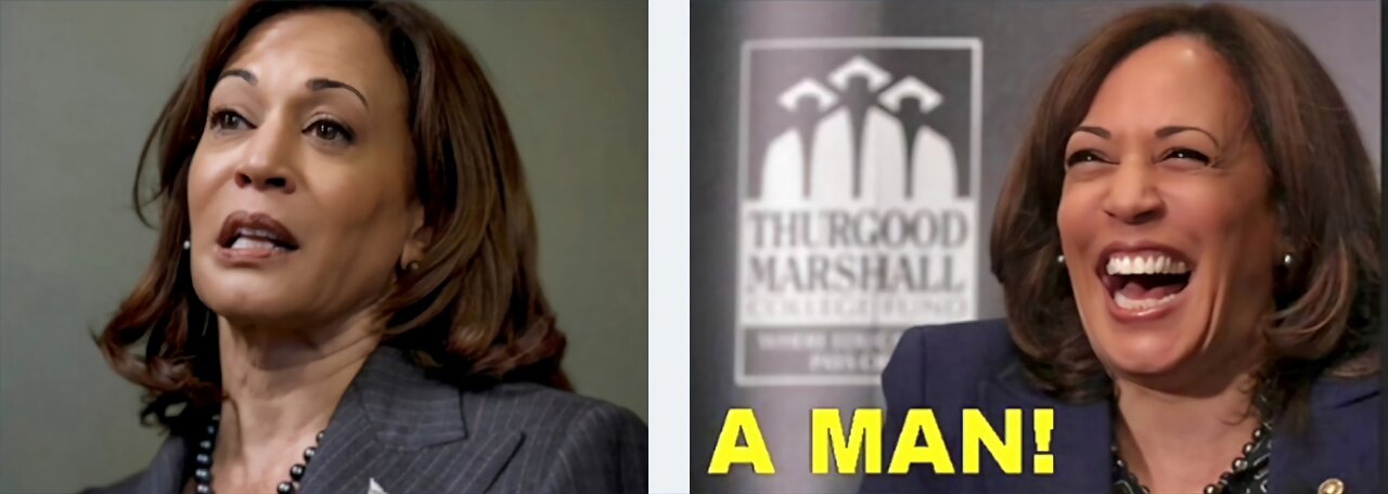 Psyop Satanic Puppet Kamala Harris is a F☆cking MAN!