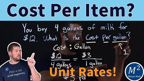 How to Find Cost Per Item: Unit Rates Explained!