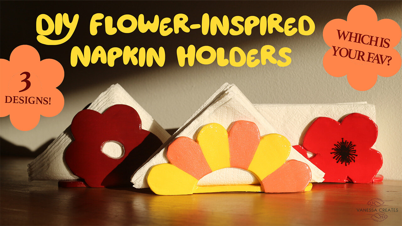 DIY Flower-Inspired Napkin Holders | Air-Dry Clay Craft for Beginners