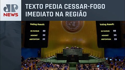 Resolução dos países árabes sobre guerra em Israel é vetada na ONU