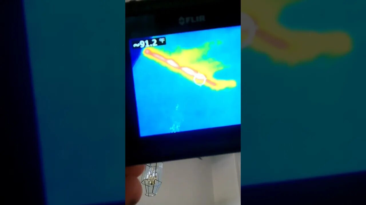 I found a hot spot on the ceiling and found out why in the attic