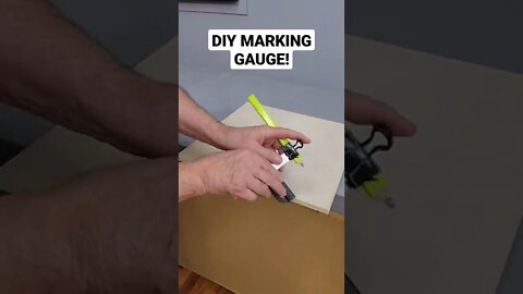 DIY Woodworking Marking Gauge! #shorts