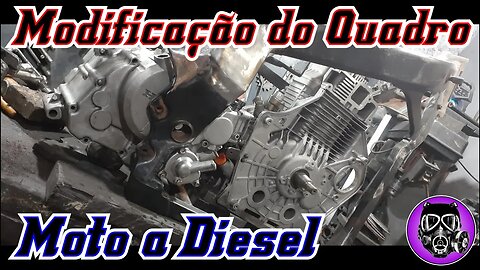 Modificação do Quadro 05 - Sunset 84 ( Moto a Diesel de Goiânia )