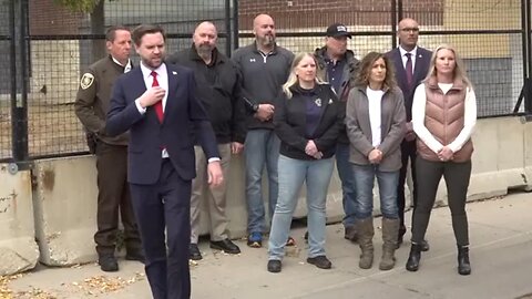 JD Vance makes campaign stop at Minneapolis police precinct damaged in George Floyd protests