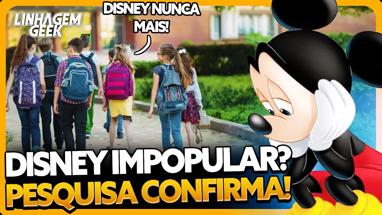 QUEDA DE POPULARIDADE DA DISNEY CONFIRMADA POR PESQUISA!