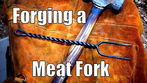 Blacksmithing for beginners: Forging a easy twisted steak fork