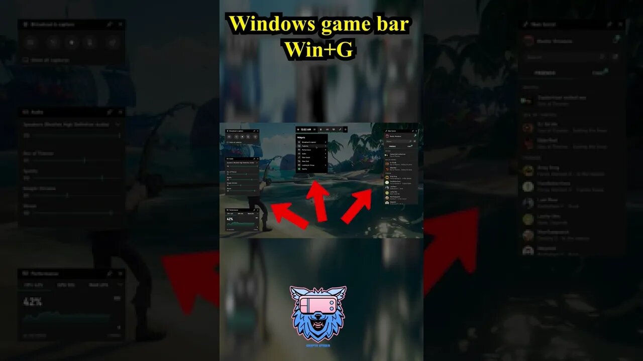 windows 10 game bar 🖐💥 #technology #windows10 #gamer #pc #fastpc