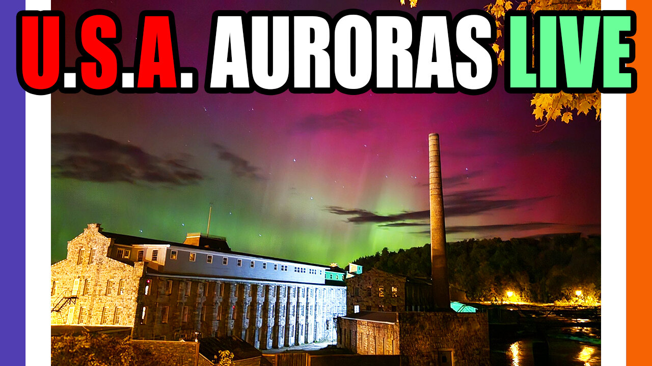 🔴LIVE: MASSIVE CME Aurora Borealis 2024 October 🟠⚪🟣