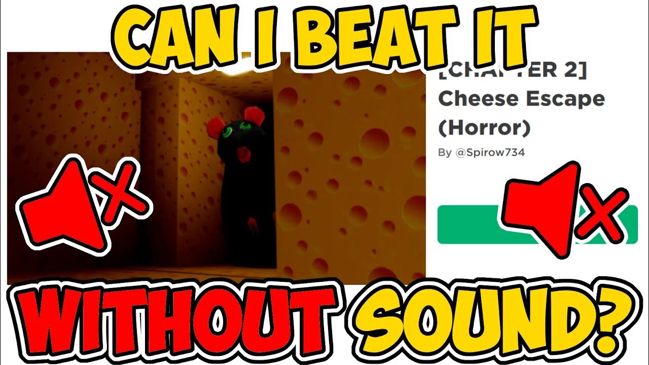 can I beat a roblox HORROR game WITHOUT SOUND??