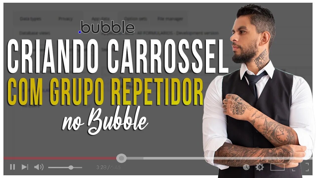 Como criar um carrossel de imagens ou itens com um grupo repetidor no Bubble