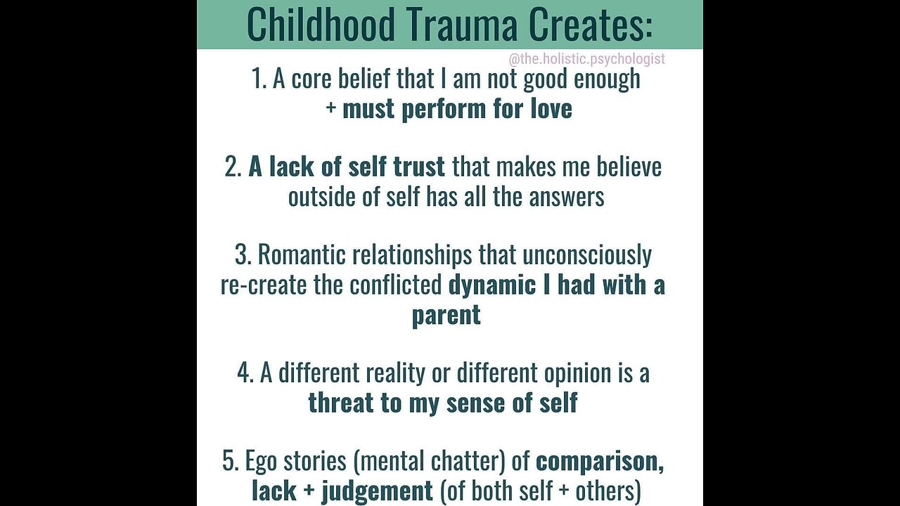 Trauma and loss, part 1