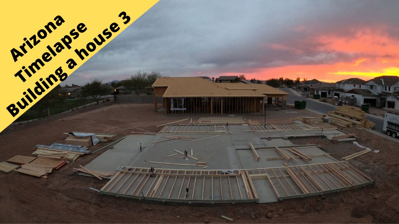 Arizona Building a house time-lapse 3