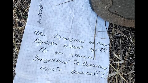 Russian Soldiers in the Kursk Region Finding Suicide Notes from Ukrainian Soldiers to Their Families