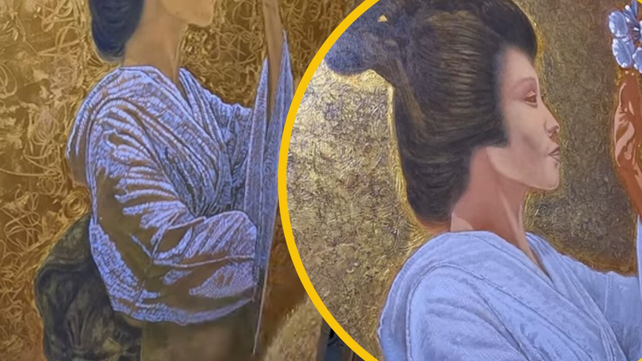 Geisha oil painting | Week 2| Time lapse (short)