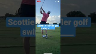 Scottie Scheffler golf swing is on fire! #scottiescheffler #golf #shorts