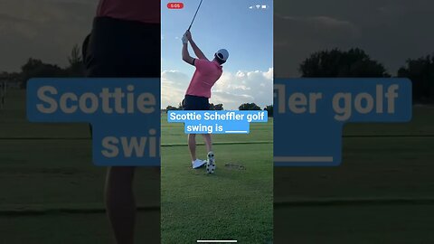 Scottie Scheffler golf swing is on fire! #scottiescheffler #golf #shorts