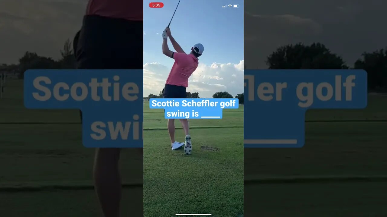 Scottie Scheffler golf swing is on fire! #scottiescheffler #golf #shorts