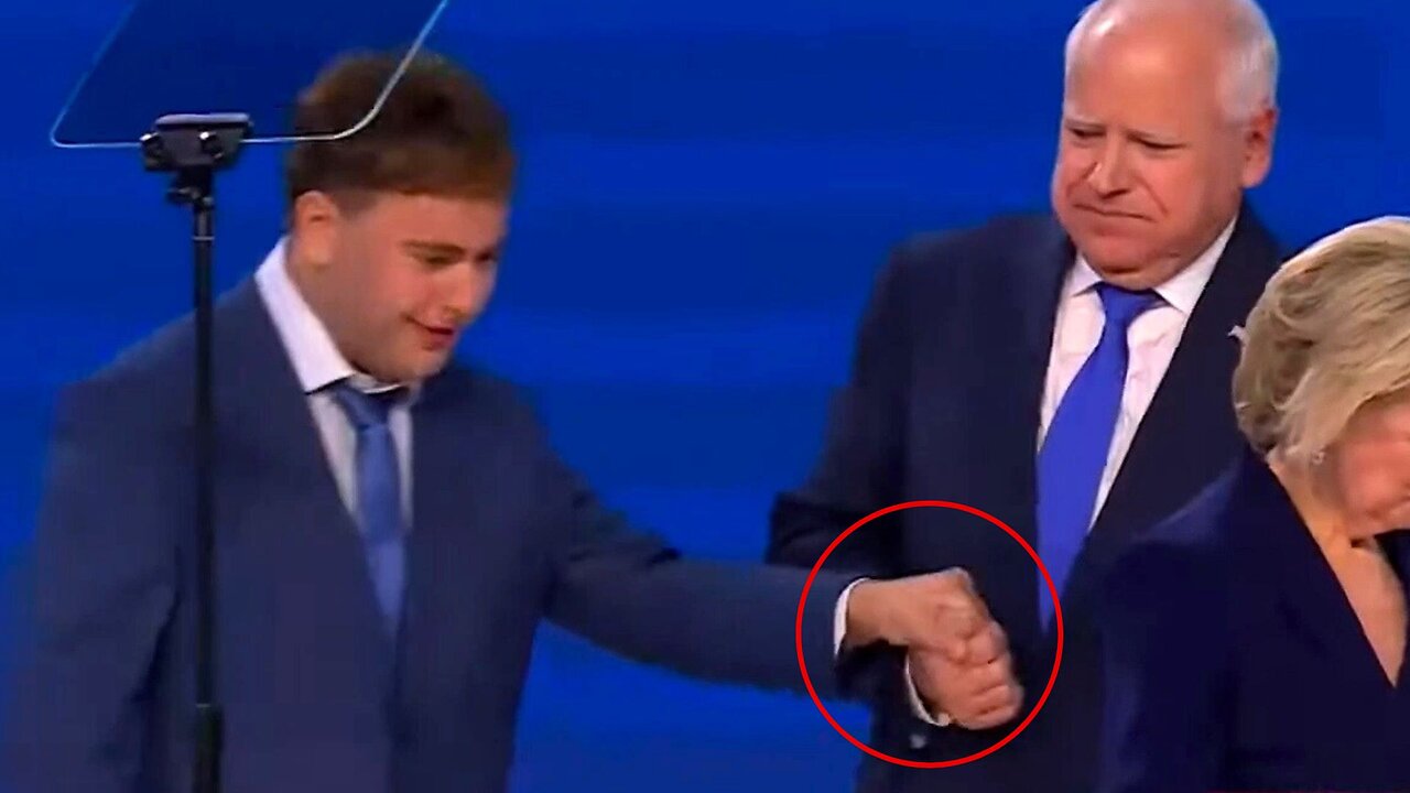 Frame-by-Frame Analysis of Tim Walz 'Yanking' His Son on DNC Stage