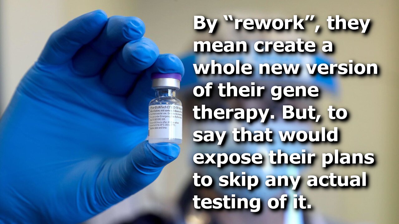 Pfizer and BioNTech Say They Can “Rework” Their “Vaccine” for Omicron Variant in 100 Days 🤨