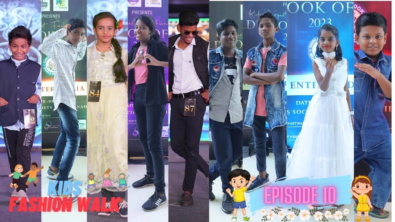 Kids Largest Fashion Walk | World Record | Cinemakaaran24 | Malik | MadarasE | SKARK | Episode 10