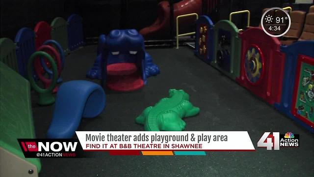 Movie theater adds playground and play area