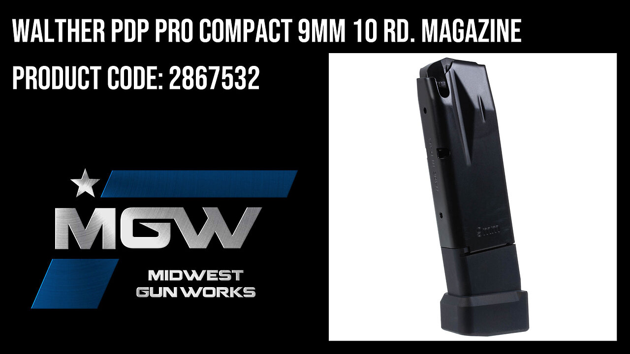 Walther PDP PRO Compact 9mm 10 Rd. Magazine - 2867532