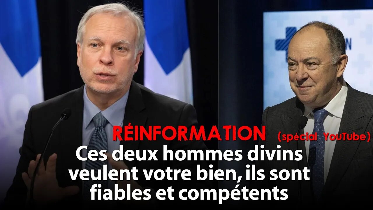 RÉINFORMATION 13/10/2022 CES DEUX HOMMES DIVINS VEULENT VOTRE BIEN - ILS SONT HONNÊTES ET COMPÉTENTS