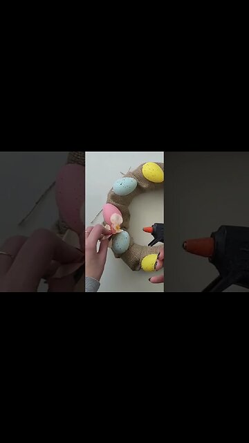 DIY Easter wreath idea...#shorts #Easter #diywreath #easterdecor