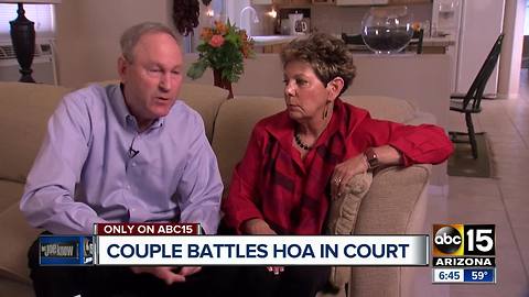Couple heads to court in HOA late fee case