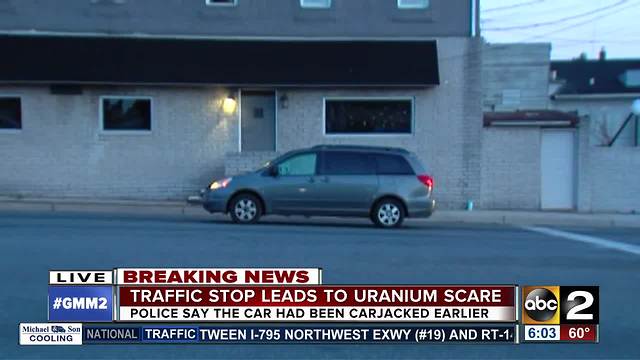 Possible uranium found in carjacked van