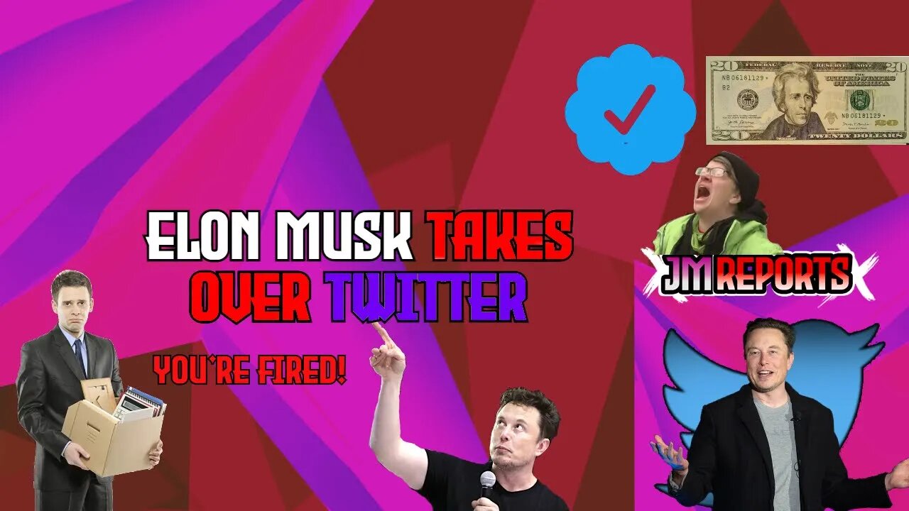 Elon Musk officially owns twitter, verification might be $20, & is looking to fire 50% of employees