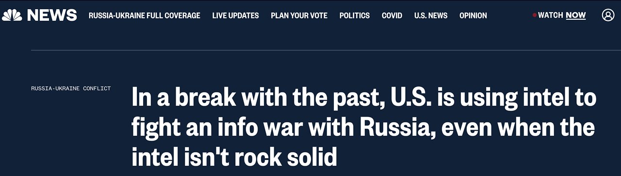 ADMISSION: Lies Are Used To Shape The Perception of Americans On Russia/Ukraine