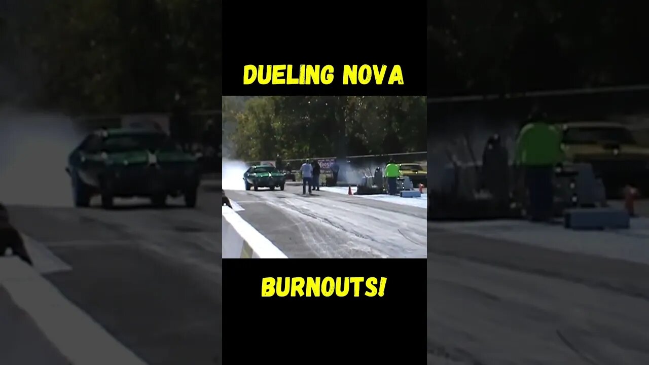 Pair of Chevy Nova Burnouts! #shorts