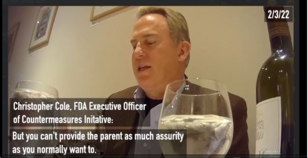 FDA exec HIDDEN CAMERA on VAXX for CHILDREN: "All the tests aren't there"