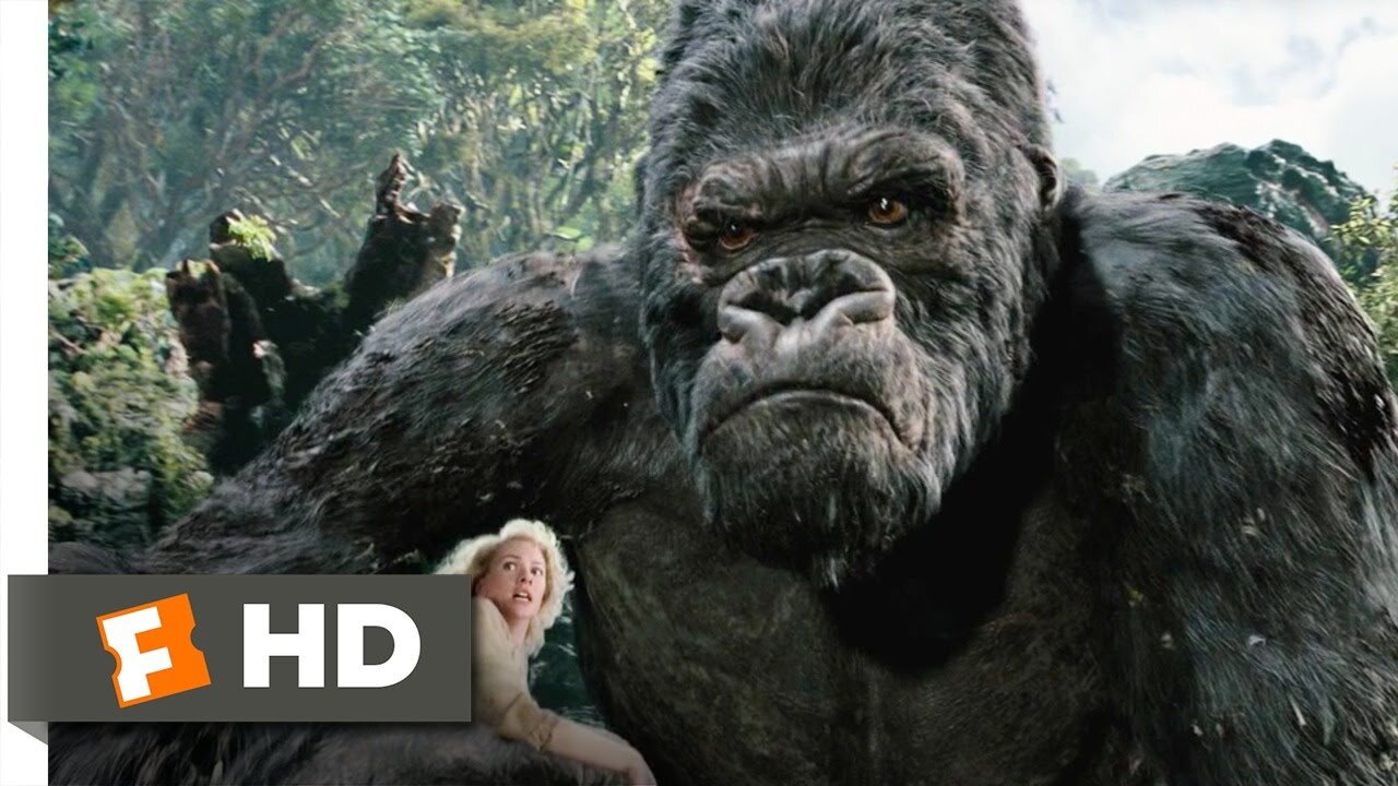 King Kong (3/10) - Kong Battles the T-Rexes (2005) HD