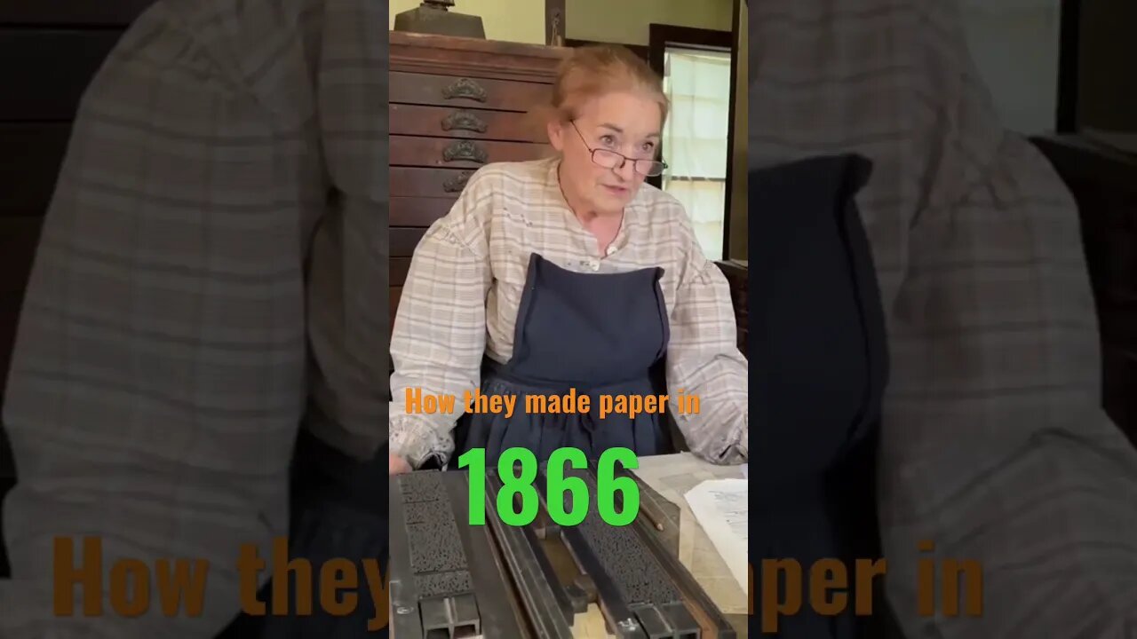 How they made paper in 1866