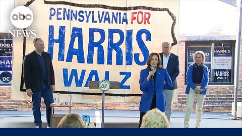 VP Harris delivers remarks at campaign stop in Pennsylvania