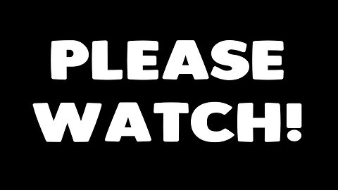 **EXTREMELY IMPORTANT!** PLEASE WATCH THIS VIDEO!