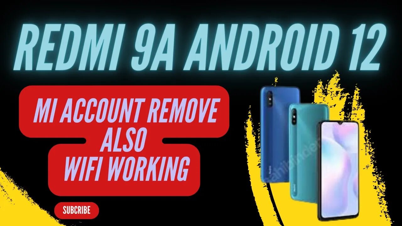 Redmi 9A android 12 mi account remove also wifi working | Xiaomi Redmi 9A user experience |