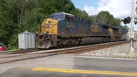 CSX B454 Loaded Sand Train from Creston, Ohio July 30, 2023