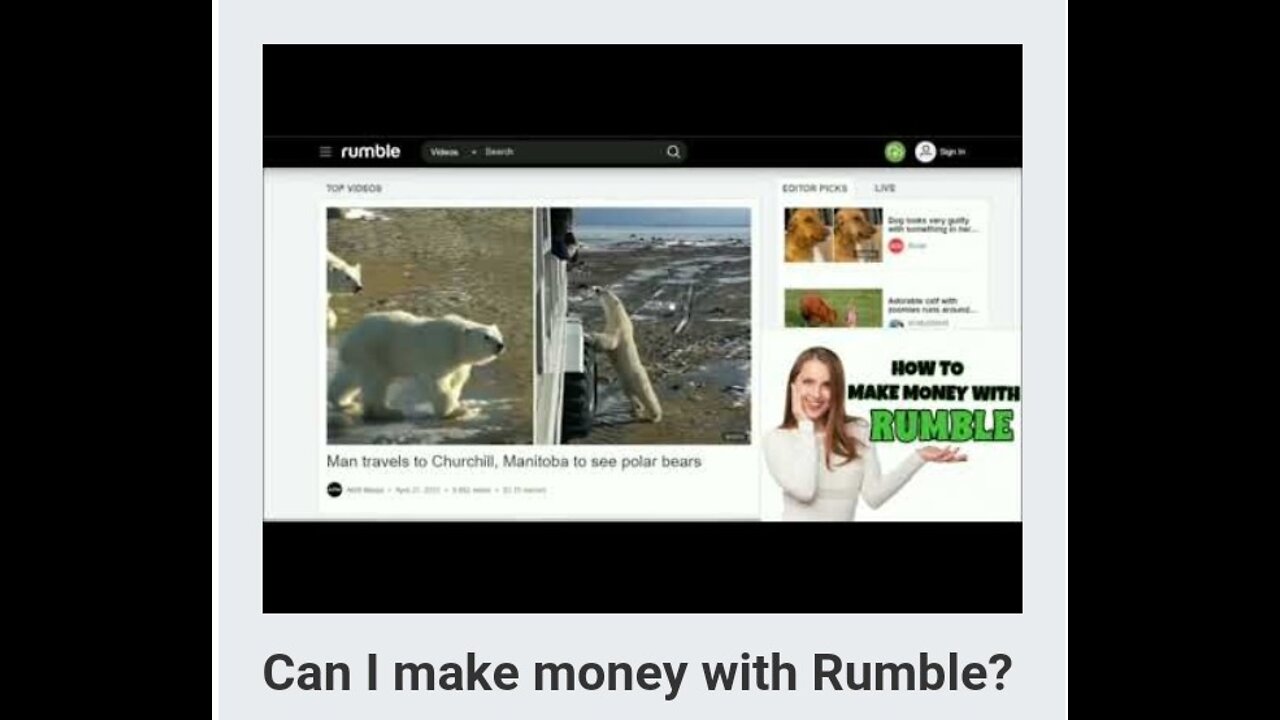 Can I make money with Rumble?