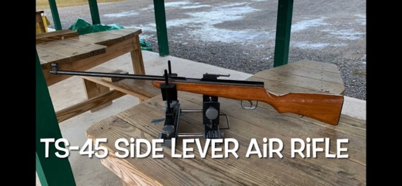 Chinese side lever pellet rifle TS-45 EM-45 first shots