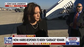 Kamala Harris responds to Biden’s ‘Garbage’ insult (October 30, 2024)