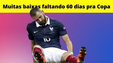Seleção da França vive drama de lesões faltando poucos dias para copa do mundo do Qatar #shorts