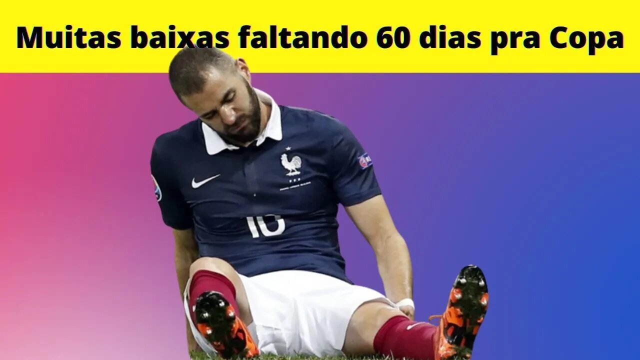 Seleção da França vive drama de lesões faltando poucos dias para copa do mundo do Qatar #shorts