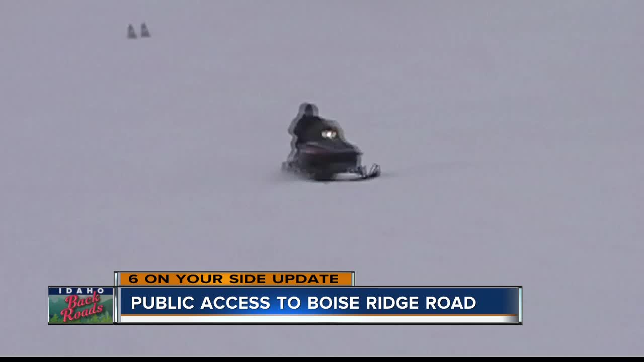 Public access to Boise Ridge Road