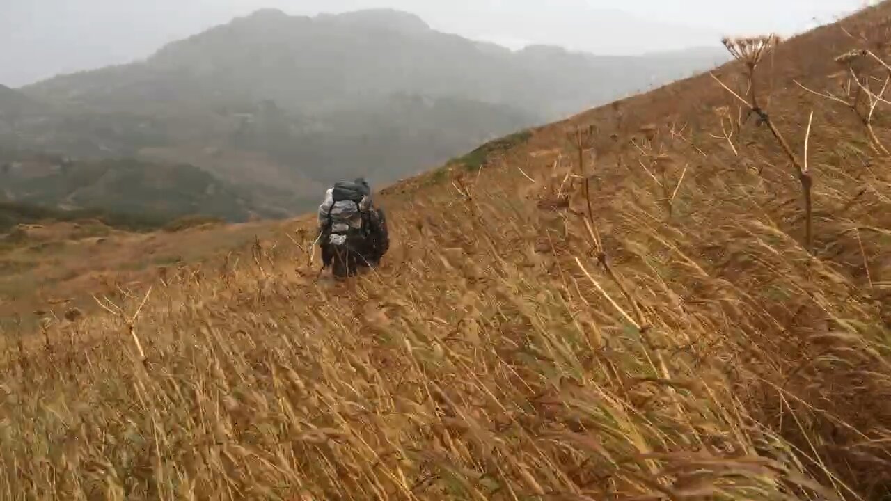 Packing Alaskan Mountain Goat Down the Mountain
