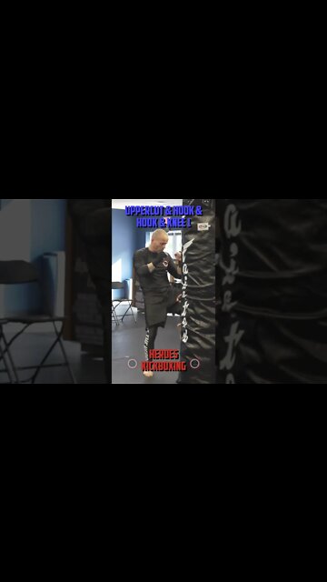 Heroes Training Center | Kickboxing "How To Double Up" Uppercut & Hook & Hook & Knee 1 FH | #Shorts