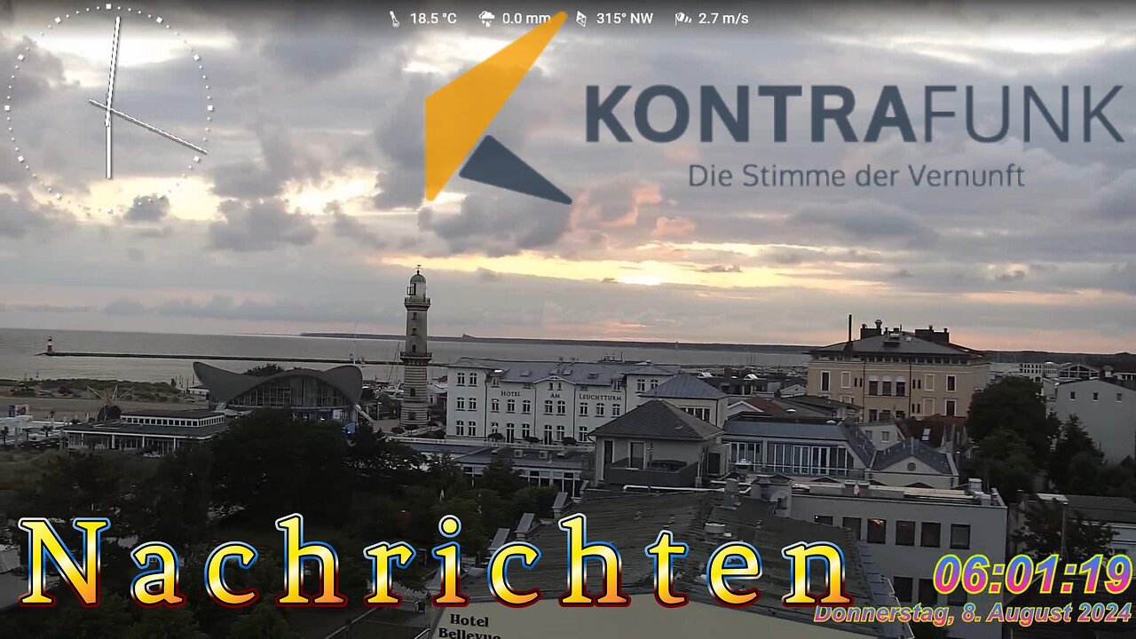 Nachrichten im Kontrafunk 08.08.2024 – 06:00 Uhr #glaubewenig, #hinterfragealles, #denkeselbst