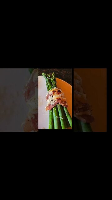 Prosciutto Wrapped Asparagus with Cheese